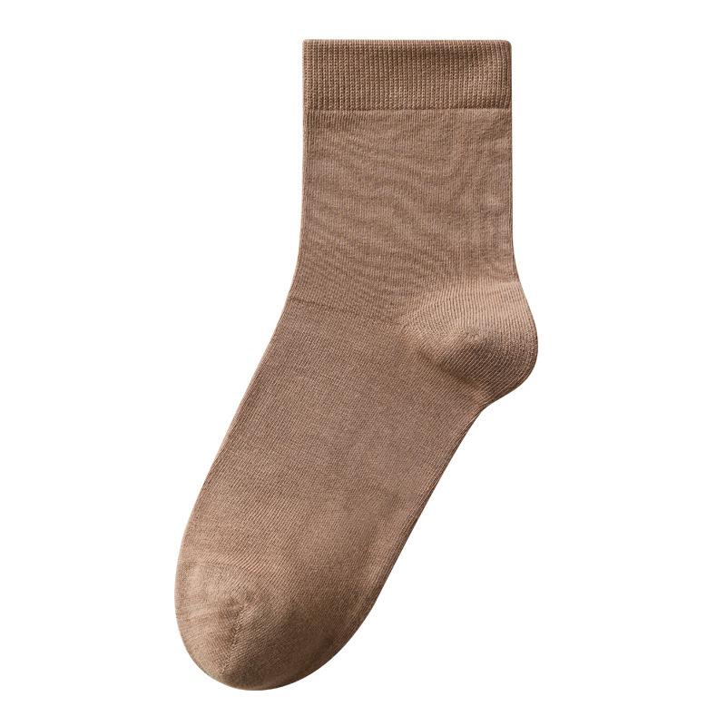 Pure Cotton Winter White Cotton Socks for Women Are Versatile and Odorless. All-cotton Mid-top Socks for Women In Autumn and Winter
