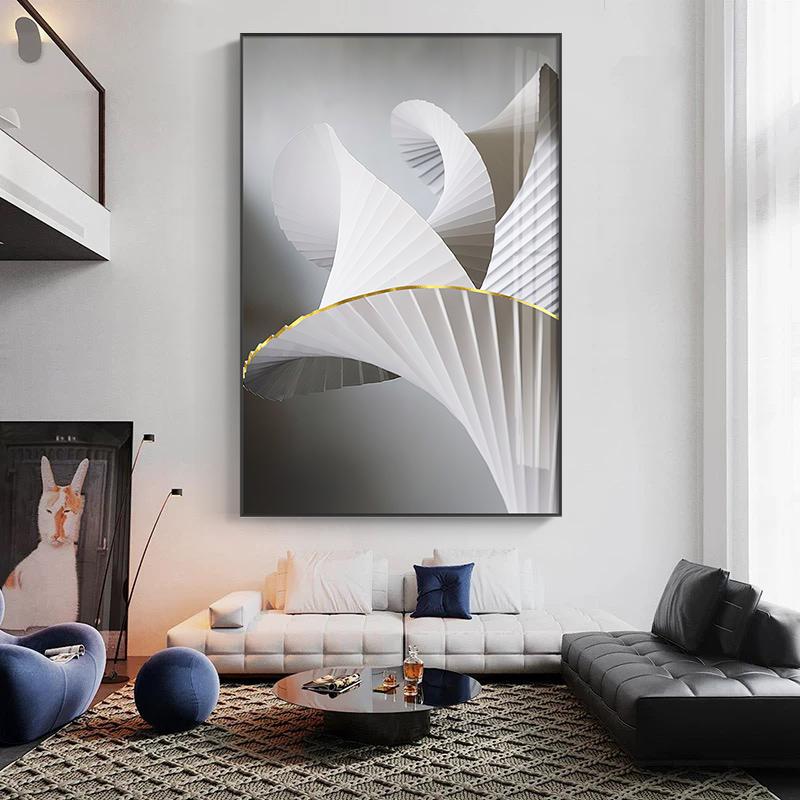 Абстрактное скандинавское черно-белое современное настенное искусство в стиле рок, украшение для крыльца, настенные картины для декора коридора, гостиной