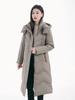 2024 Winter Women Long Down Coats Vintage Hooded Parkas Elegant Thick Warm Down Jacket Outerwear