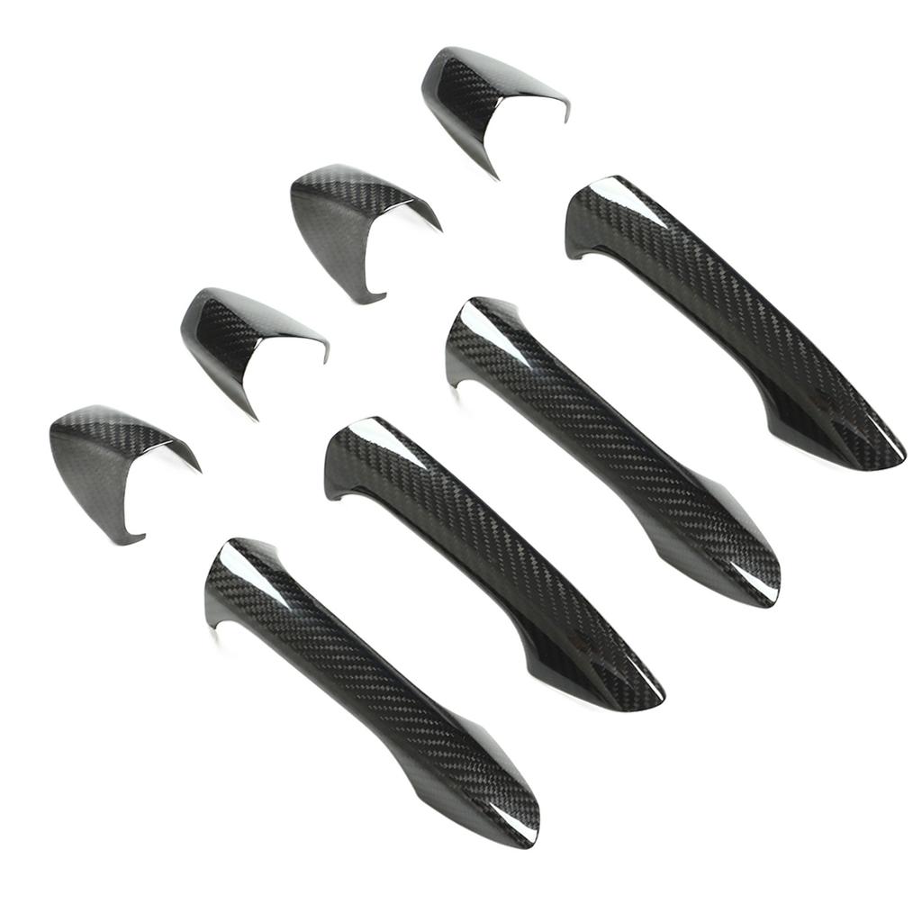 4 шт. Накладка на внешнюю ручку двери с колпачком из углеродного волокна для замены на Mercedes?Бенц W204 W212 W218