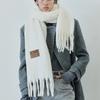 ihr WOOL MIXED BOLD MUFFLER / WHITE