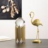 Статуэтки Фламинго Скульптуры Птицы Фламинго из Смолы Коллекционные Фигурки Украшение для Дома Офиса Настольные Украшения