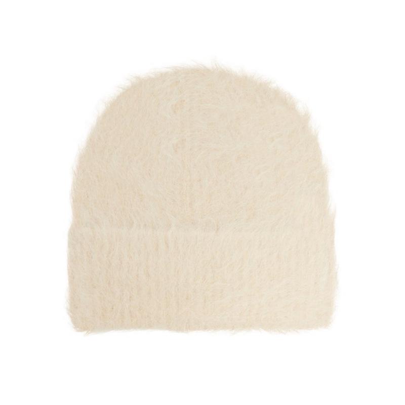 Plush Hat Women's Knitting Hat Wool Hat Winter Hats for Women Men Soft Warm Unisex Cuffed Beanie