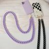 New Fashion Phone Accessory Chain Matte Black Purple Resin Chain Frosted Crossbody Strap Women Shoulde Phone Chains