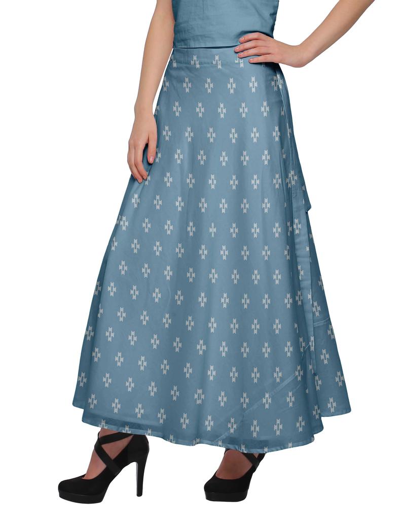 Moomaya Printed Maxi Skirt For Women Long Skirt For Girls Casual Wear