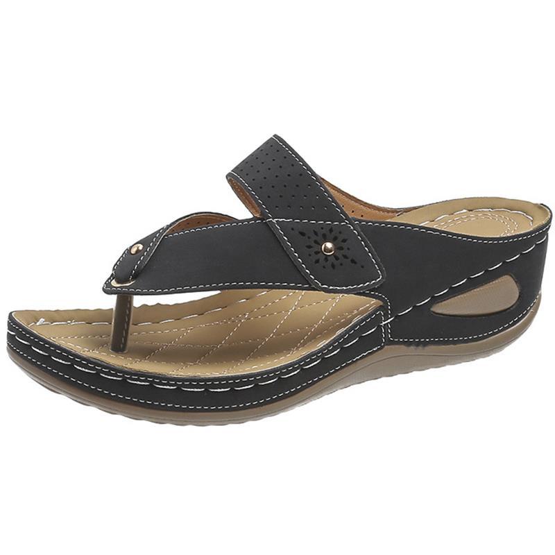 Модные женские сандалии лето 2024 новая обувь для женщин шлепанцы на низком каблуке мягкие тапочки Sandalias Mujer летняя обувь женская