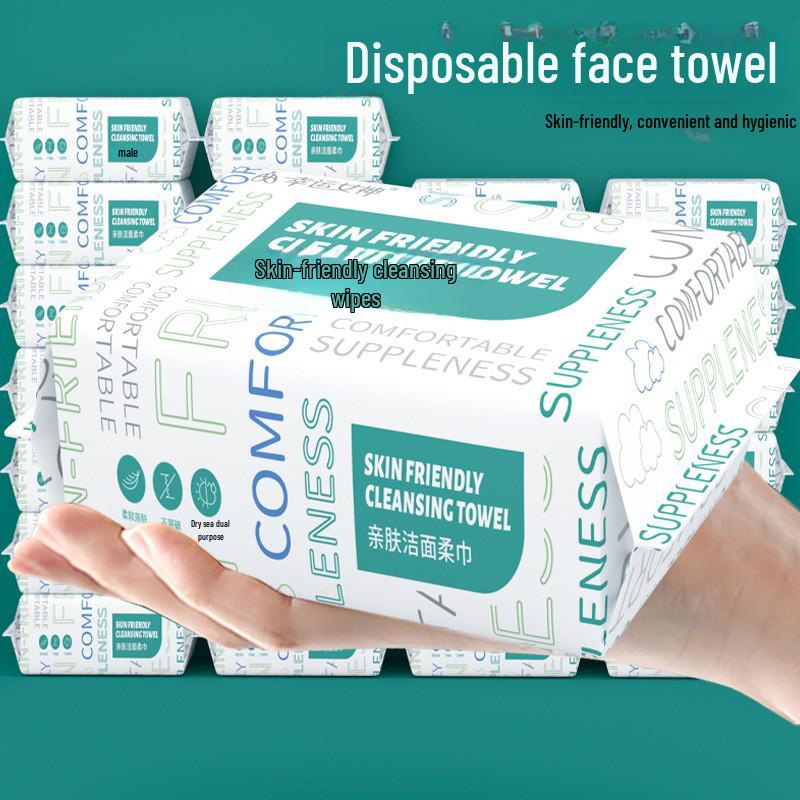 Одноразовые полотенца для лица из плотного хлопка, большая упаковка