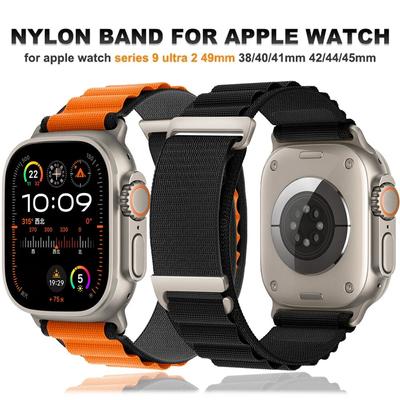 Ремешок Alpine Loop для Apple Watch Ultra 2, 49 мм, 45 мм, 44 мм, 42 мм, 41 мм, 38 мм, 40 мм, нейлоновый браслет для Iwatch Series 8, 9, 7, 3 SE, 6, 5