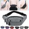Поясная сумка для мужчин и женщин, поясная сумка, поясная сумка, однотонная водонепроницаемая нагрудная сумка унисекс