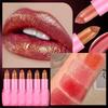 Lipstick Waterproof Long Lasting Moisturizing Golden Shining Non-stick Cup Pearlescent Diamond Lip Tint Red Sexy Lips Makeup
