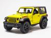 Kinsmart Jeep Wrangler Rubicon Yellow Hardtop Mini Car KT5412B 1/34