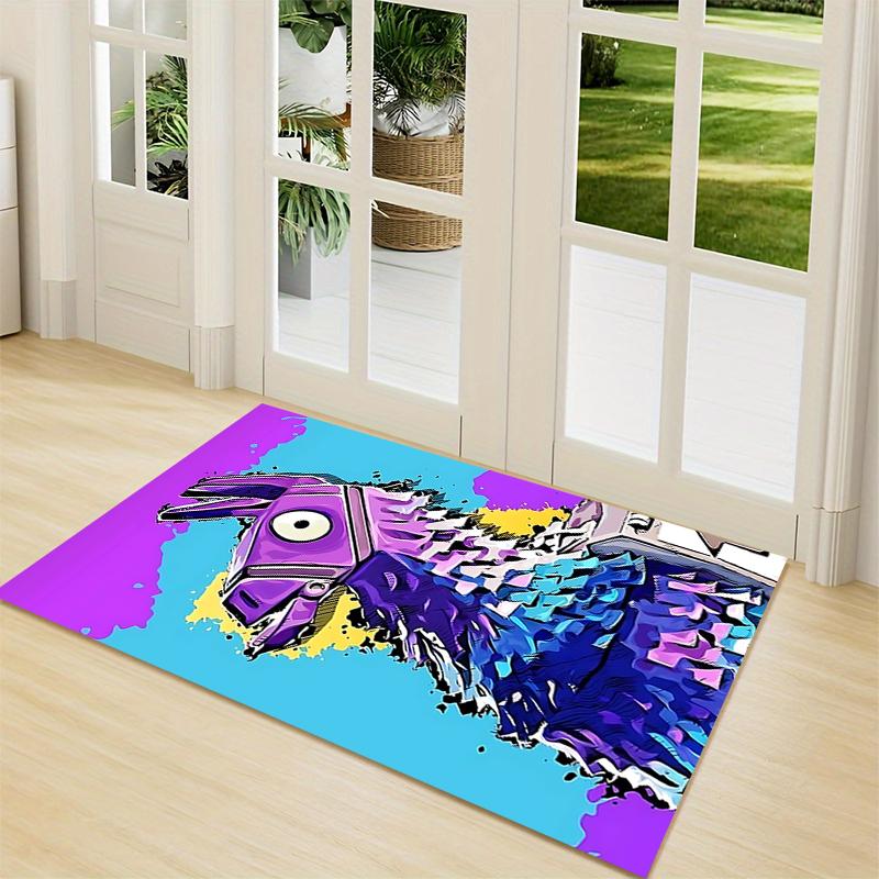 Llama Pinata Party Carpet Rug Soft Washable Antislip Home Living Room Sofa Mats Personalized Christmas Rug