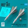 Reskit Acrid Infrared Guided Missile 2pcs Plastic Model Parts 1/72 R-40TD AA-6 Air-to-Air (for MiG-25PD/PDS) RSK72-0527 (Airplane)