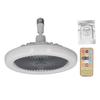 Small Ceiling Fan with Light Remote Control E27 Lamp Holder Fan Adjustable Speed Enclosed Fan