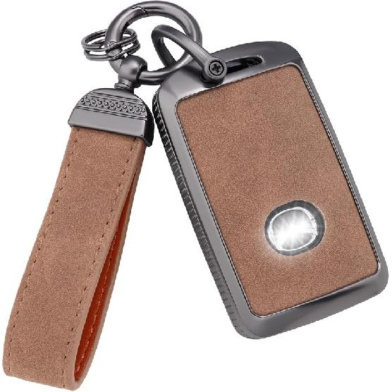 YO&YOYE Compatible With Mazda Key Fob Cover With Keychain, Model2-Black, Model2-Black