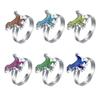 1Pcs Fashion Ring Simple Children's Princess Cartoon Cute Animal Temperature Change Ring