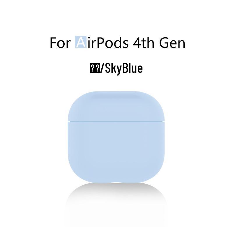 Совместимый силиконовый защитный чехол для Apple AirPods 4-го поколения и AirPods Pro 3