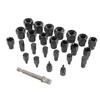 Hex Head Bolt Remover Tool 26pcs Stripped Bolt Remover Sturdy Heavy Duty Bolt Extractor Kit Tap Extractors