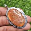 Natural Sunstone Pendant 925 Sterling Silver Pendant Gemstone Pendant Oval Shape Pendant Gift for Her