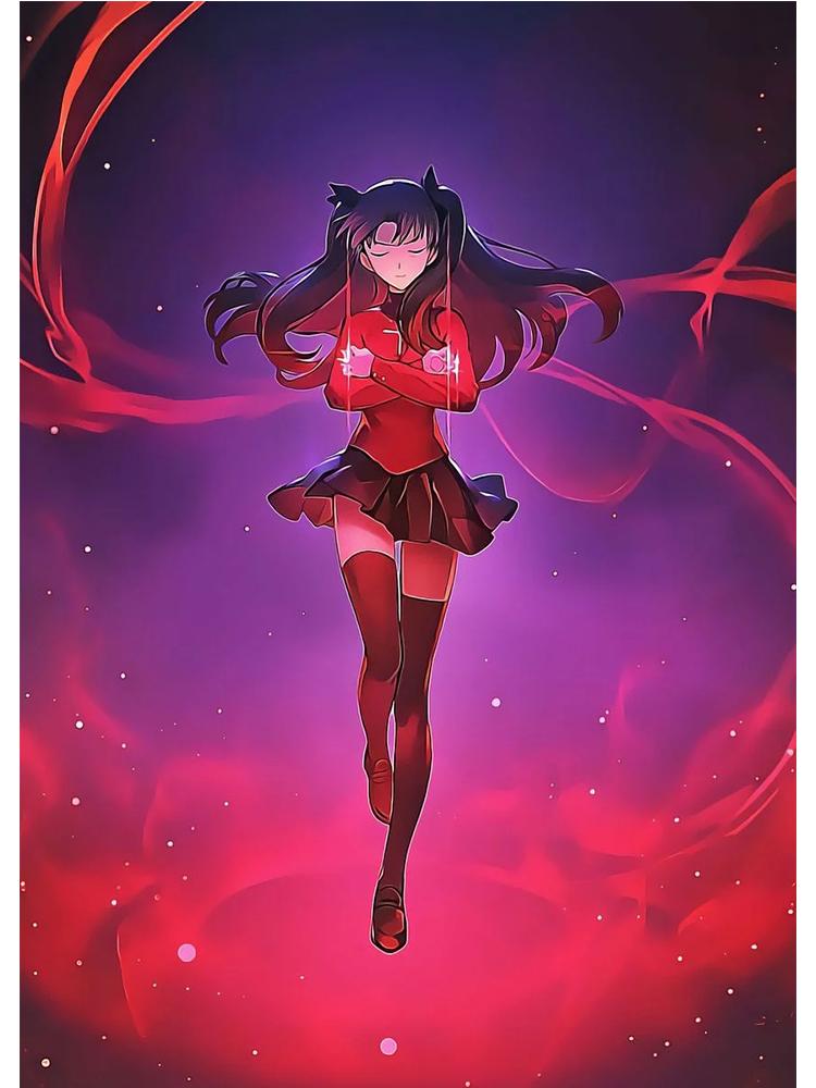 Fate Stay Night Япония аниме постер с фильмами Kawaii Холст Картина Настенная картина для детей Гостиная Украшение дома