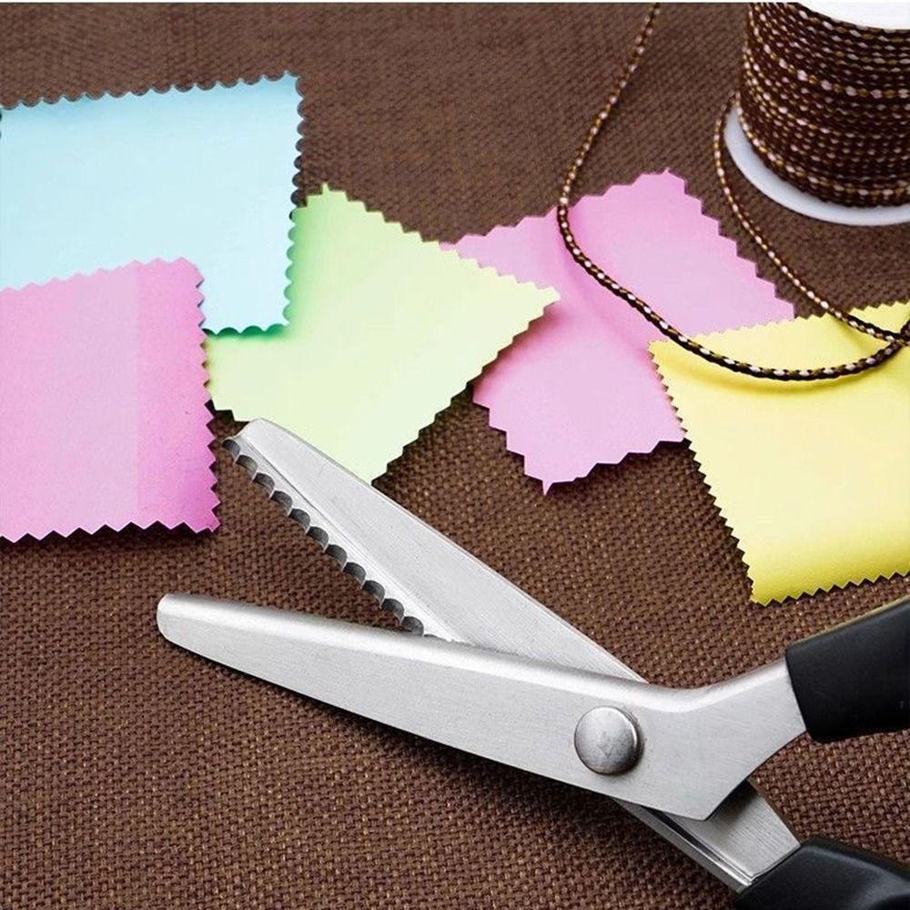 Triangle Teeth Pinking Shears Serrated Edge Tailor Scissors Zig Zag Scissors Tailor Use