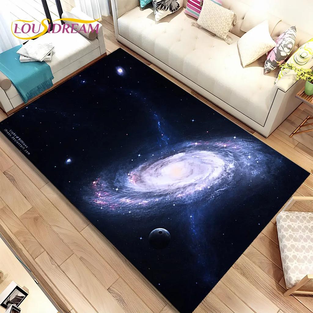 Коврик Galaxy Universe Space Stars, ковер для дома, гостиной, спальни, дивана, коврик для двери, детский нескользящий напольный коврик HD