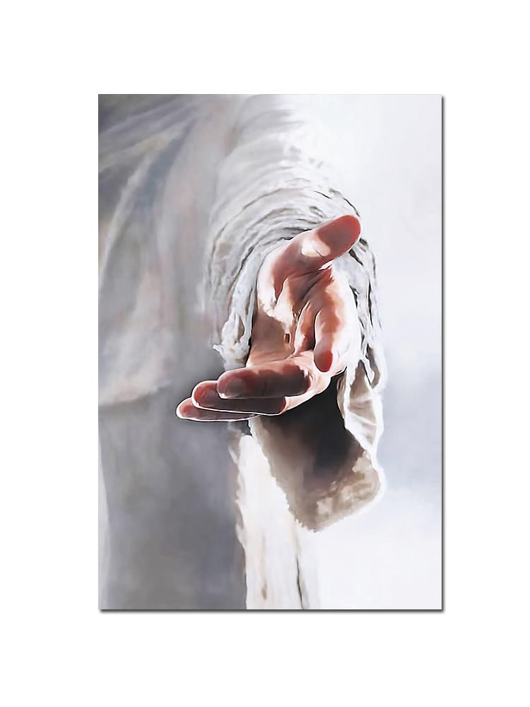 Vintage Jesus Christ The Hand of God Canvas Painting Poster And Print Catholic Christian Wall Art For Living Room Home Decor