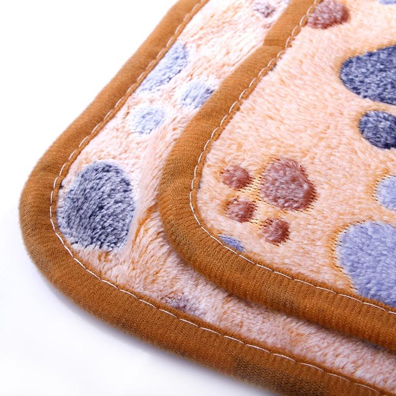 Одеяла для собак, моющиеся, мягкие, теплые, из кошачьего флиса, кровать с принтом лапы, лоты для домашних животных, щенков