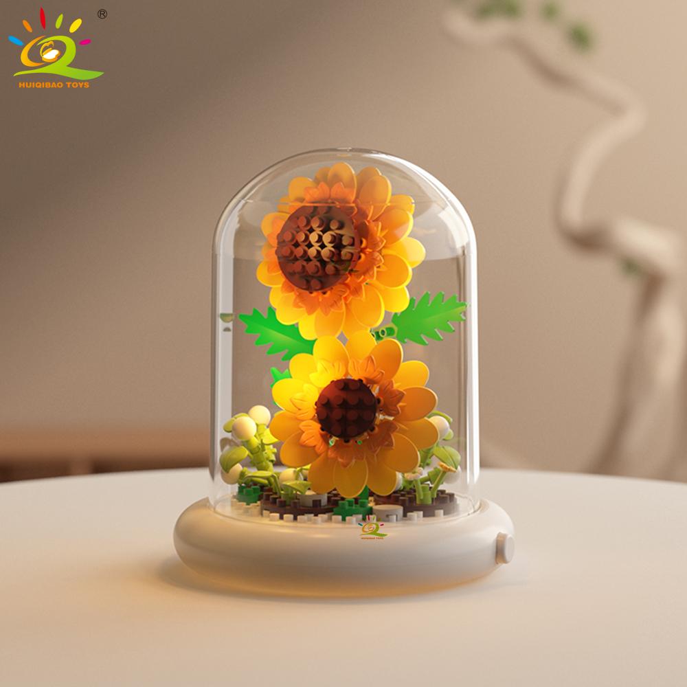 Moc Вечный букет Витрина Микро Строительный Блок Цветок Модель DIY Домашний Настольный Растение Декорация Кирпичная Игрушка Для Детей