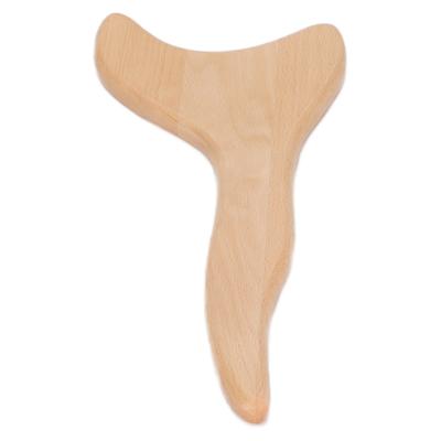 Буковая скребковая доска Изысканный деревянный инструмент для массажа гуаша для шеи, тела, меридианов