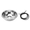 360mm Diameter Round Bar Sink Stainless Steel Brushed Surfaces Finish RV Sink with Soundproof Pad Fo