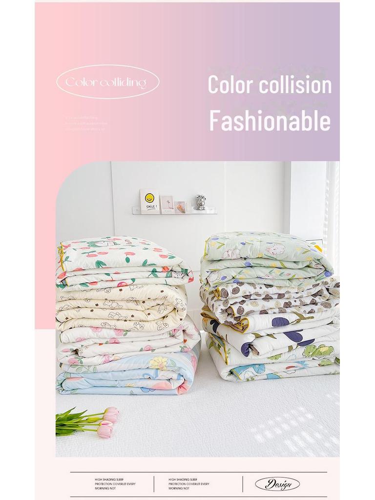 Охлаждающее летнее одеяло класса А для младенцев из стираного хлопка и соевого волокна