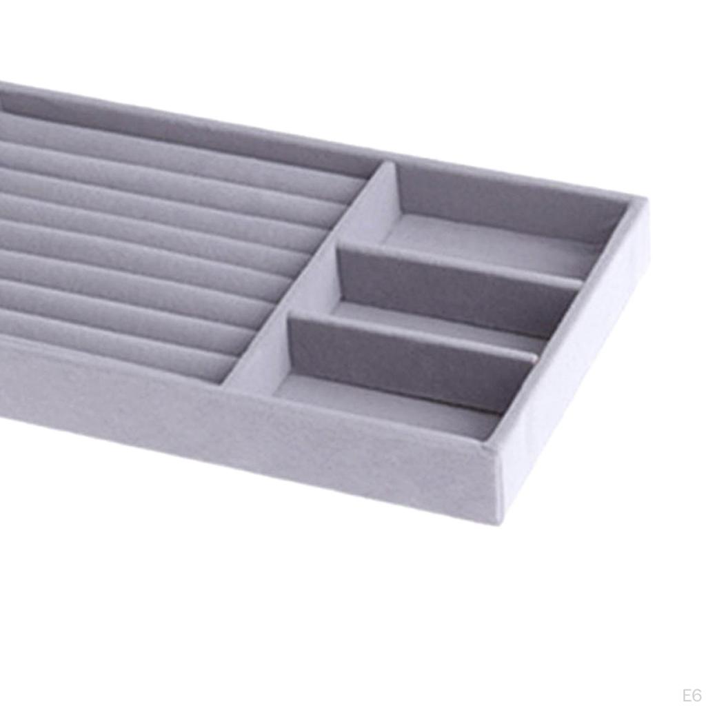 Штабелируемый лоток для ювелирных изделий-органайзер для ящика для хранения серег, ожерелья, браслета