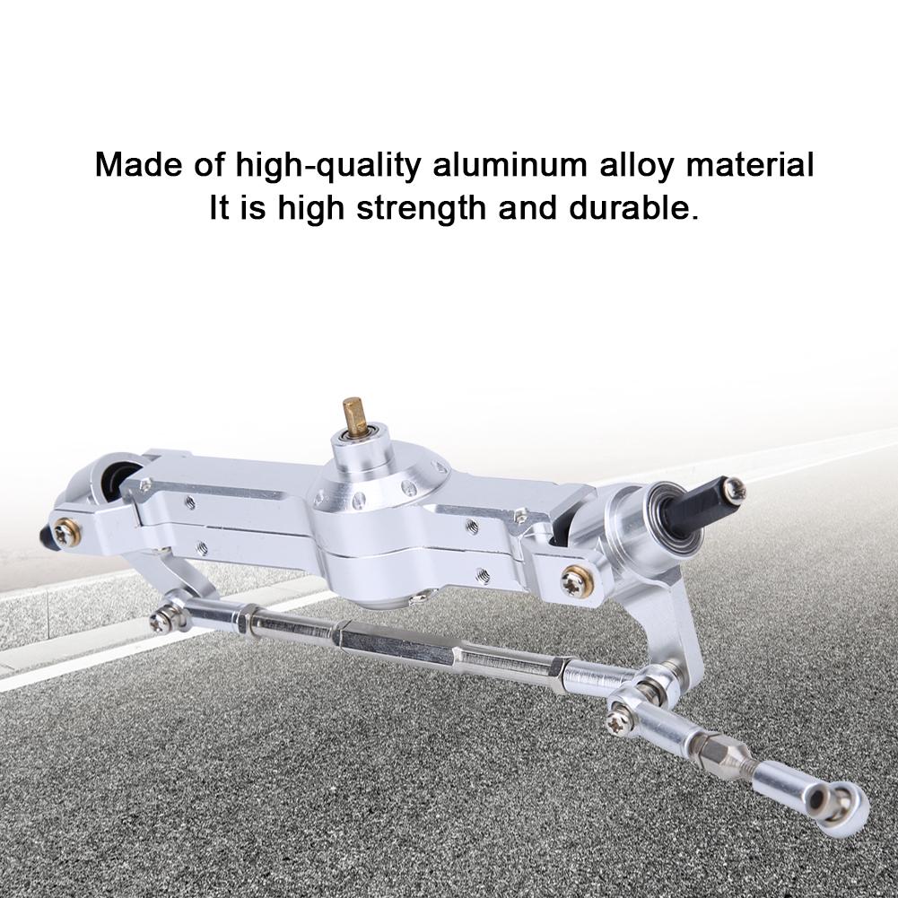 Aluminum Alloy Front Gearbox Assembly Fit for MN D90 MN 91 FJ 45 Upgrade Accessories(Silver MN 007S )