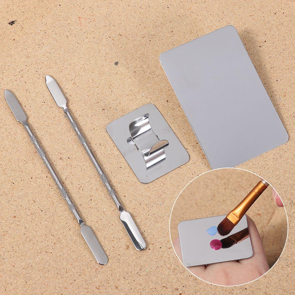 Painting Palette Foundation Mixing Pigment Holder Nail Display Stand Nail Art Plate Agate Palette