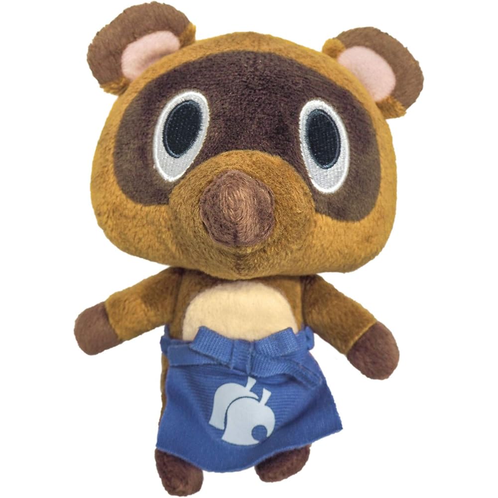 San-ei Trading Коллекция Звезд Animal Crossing Плюшевая игрушка Мамекичи/Цубукичи (S) 9x10x15см