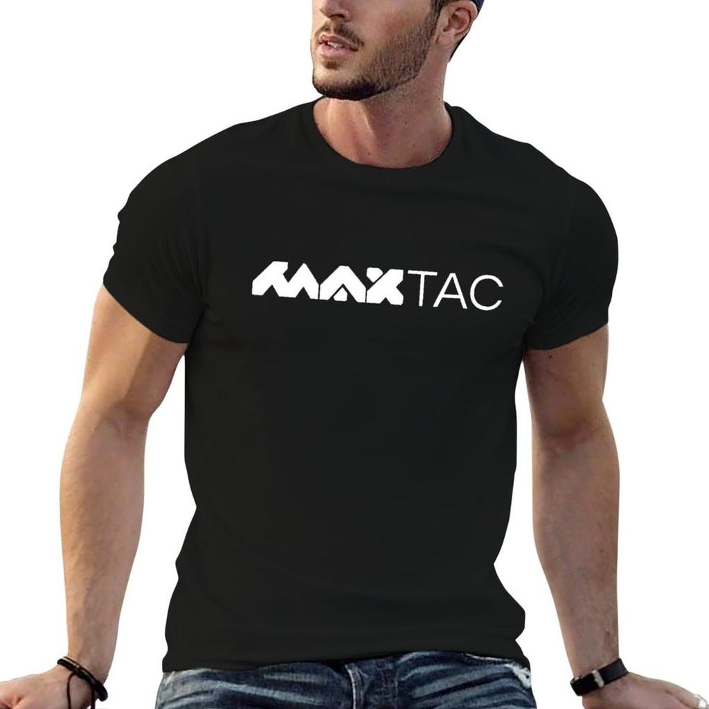Max-Tac Футболка Базовая Однотонная для Повседневного Использования