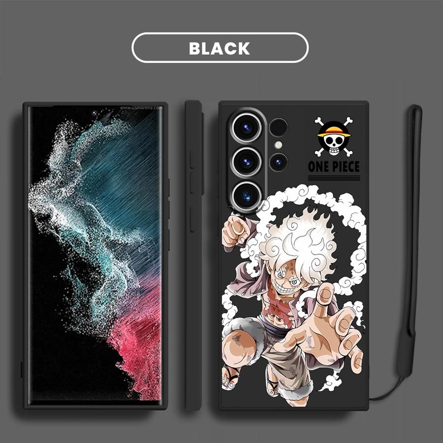 Мультяшный милый чехол для телефона One Piece для Samsung Galaxy S25 S25Edge S21 Plus S22 S20 FE Note 20 10 Ultra S24 Ultra S23
