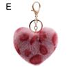 2 шт. Плюшевый брелок с леопардовым узором, Плюшевый брелок, Модный брелок с подвеской в виде персикового сердца, Сумка