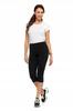 Women's Sports Leggings 3/4 Classic Fit Peach Touch MORAJ S/M black