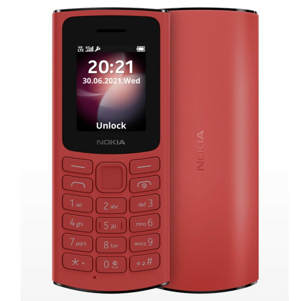 Восстановленный оригинальный мобильный телефон Nokia 105 4G с 2 SIM-картами