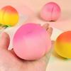 Кавайный градиентный розово-персиковый сквиши, креативная игрушка-сквиш в форме фрукта, мягкая полиуретановая пена, игрушка-антистресс для декора стола или в подарок