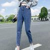 DIMANAF 2024 зимние женские джинсы брюки женские утолщенные теплые эластичные базовые брюки с высокой талией модные новые длинные синие брюки