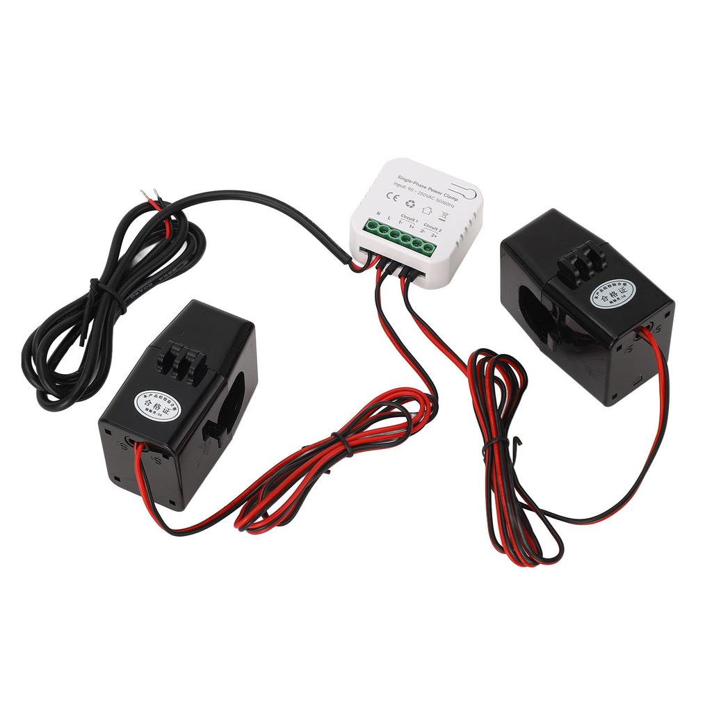 Smart Energy Meter APP Monitoring Power Electricity Monitor with 2x200A Current Transformer AC90‑250V