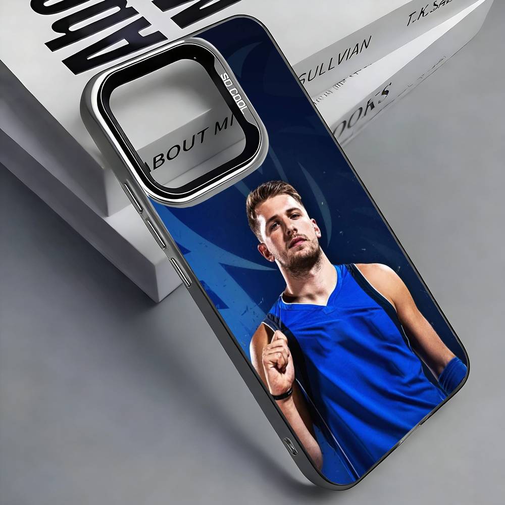 Чехол для телефона L-Luka D-Doncic 77 для iPhone 17, 16, 15, 14, 13, 12, 11 Plus, Pro Max, Цветной Серебристый Funda Cover