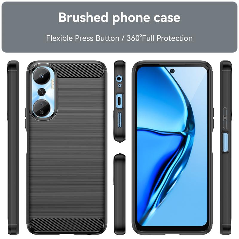 Для чехла Infinix Hot 20 Чехол для Infinix Hot 20 X6826 X6826B X6826C Бампер Силиконовый чехол из углеродного волокна для Infinix Hot 20 Чехол