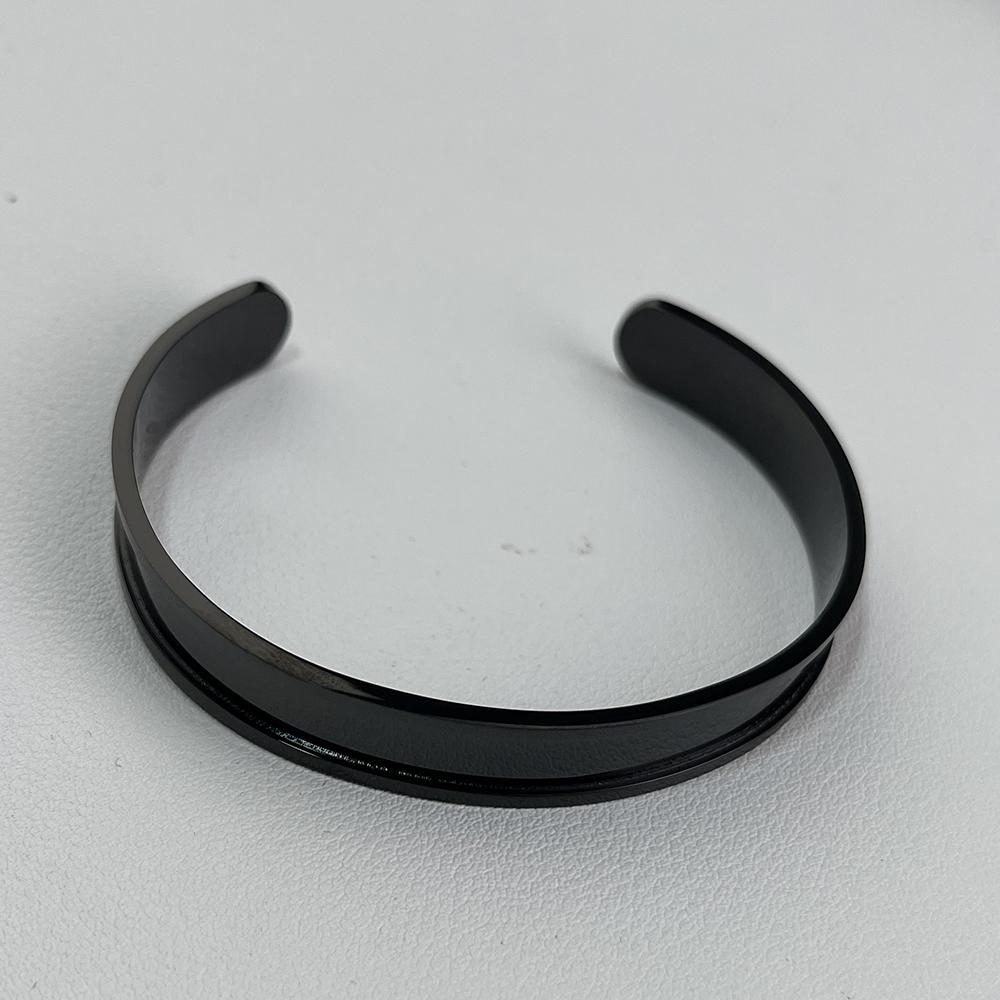 MaiLun 5pcs 10mm wide Open Cuff Bangles basic Stainless Steel Bracelet findings Bracelet for Women Child