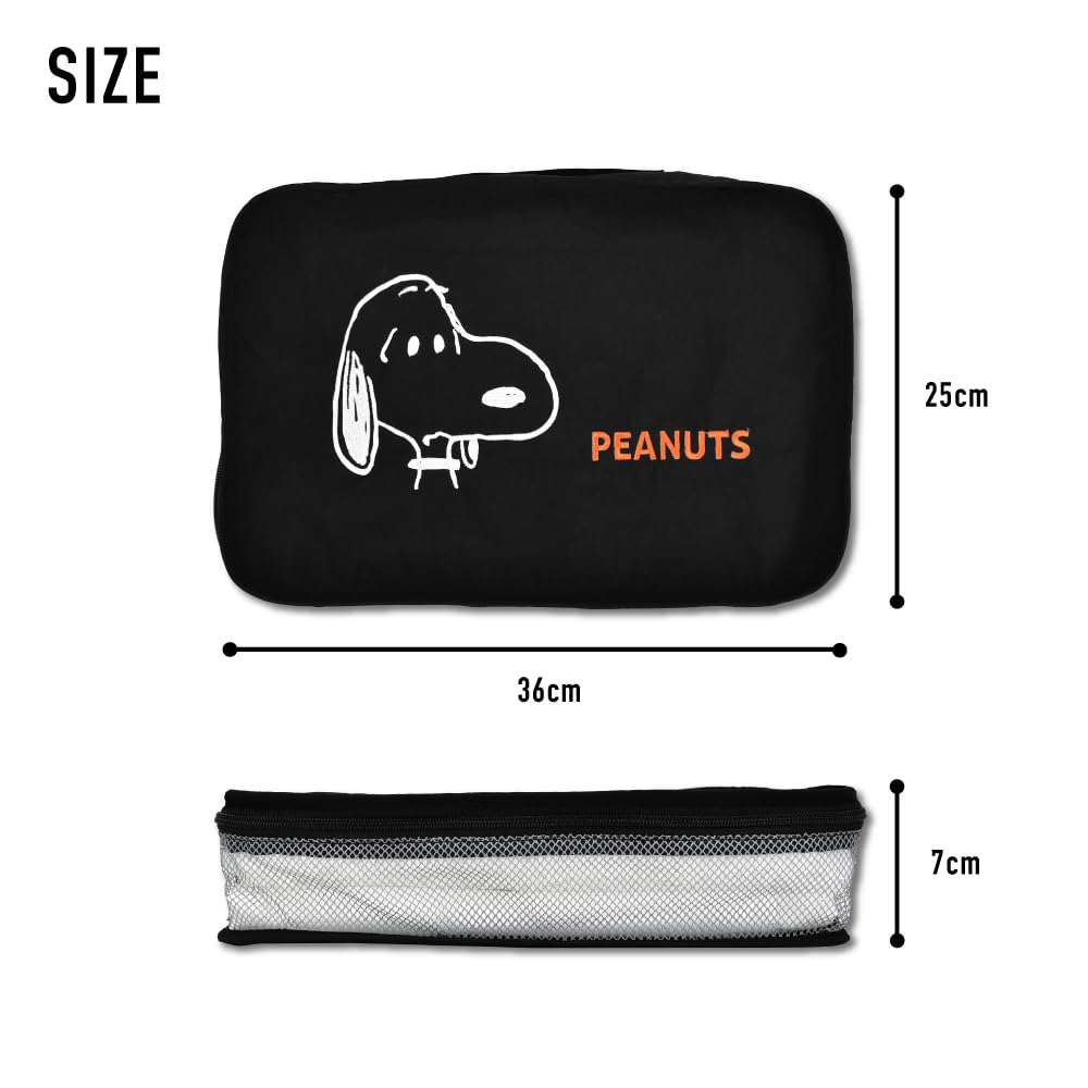 Storage Travel Mesh Storage Face School Cute snoopy0439 Snoopy [Snoopy] Pouch, Pouch, Bag, Organizing, Embroidery, Women, Men, Travel, Trips, Adults,