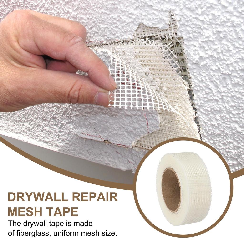 PATIKIL Многоцелевая ремонтная лента, Самоклеящаяся стекловолоконная, 8x8 сетка, Ширина 2,0 дюйма (5