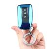 Lexus LEXUS RX IS GS NX RC LX Exclusive Key Case Smart Key Cover Key Holder TPU Lightweight Key [Comdanya] (Blue + Ring)